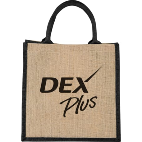 Medium Jute Gift Tote, custom tote bag with logo imprint 40