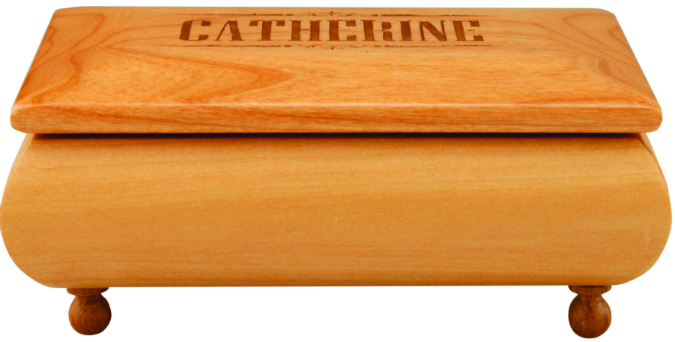 7" x 4 1/2" Red Alder Gift Box 1