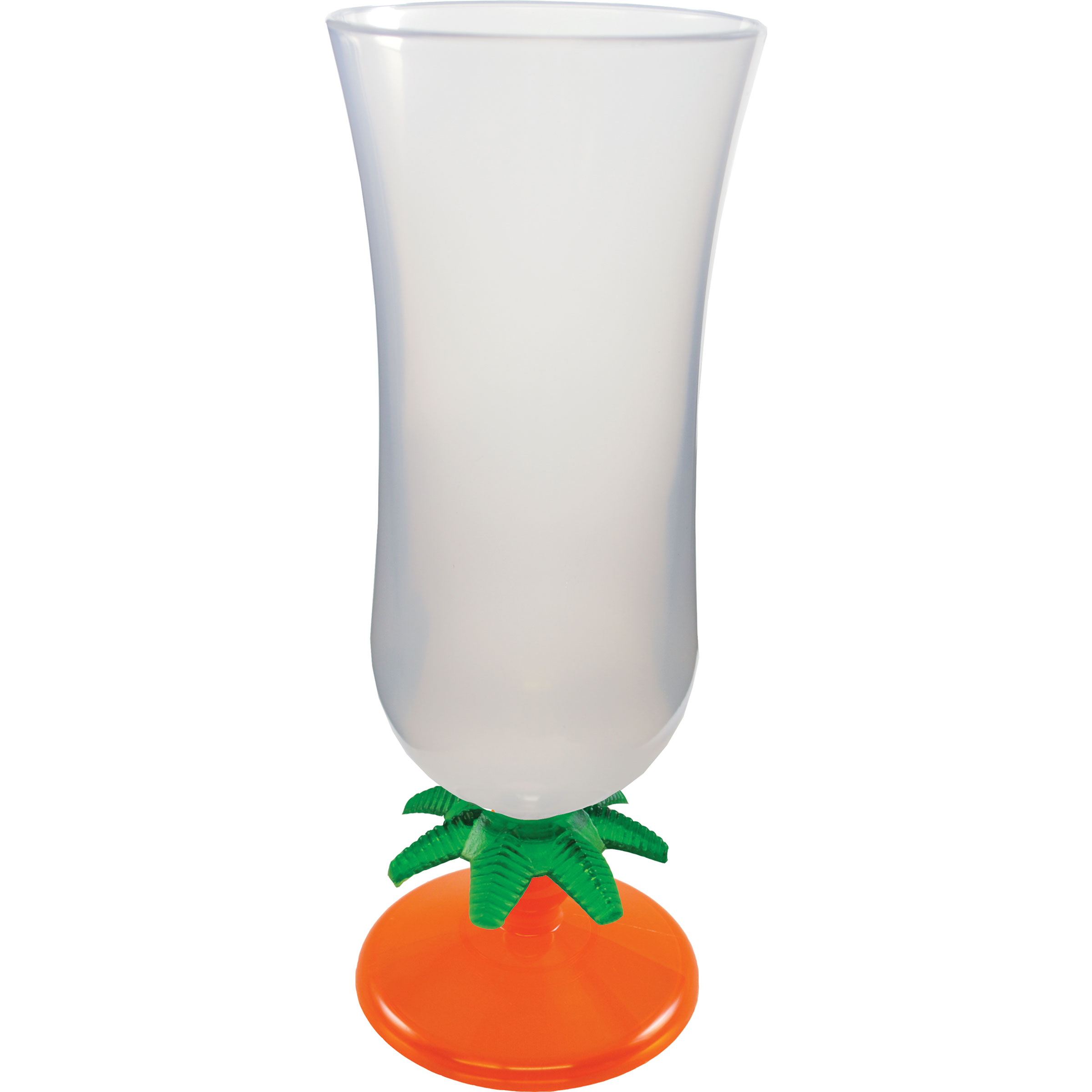 15oz Palm Tree Stem Plastic Hurricane Glass 20