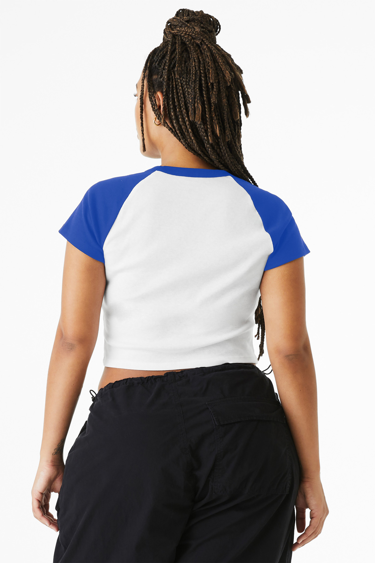 BELLA+CANVAS Women's Micro Rib Raglan Baby Tee BC1201 13