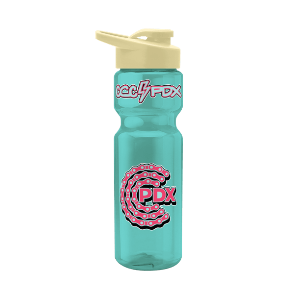 Blazer 28oz Transparent Bike Bottle w/Drink-thru Lid 520