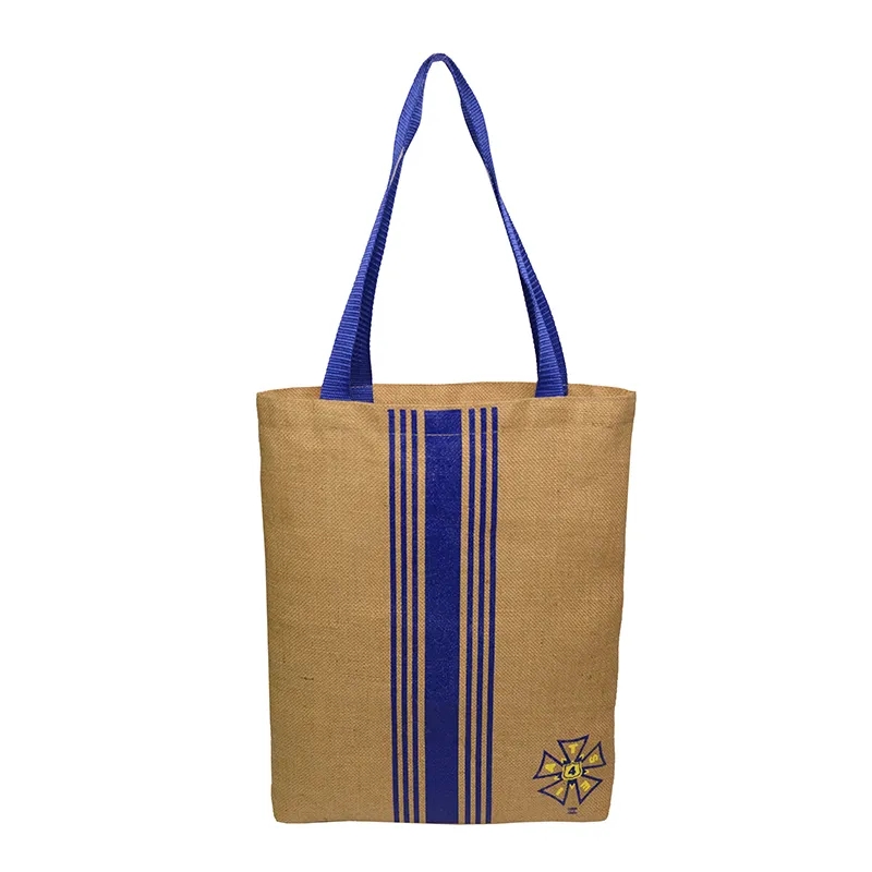 Burlap Magazine Tote Bag 4