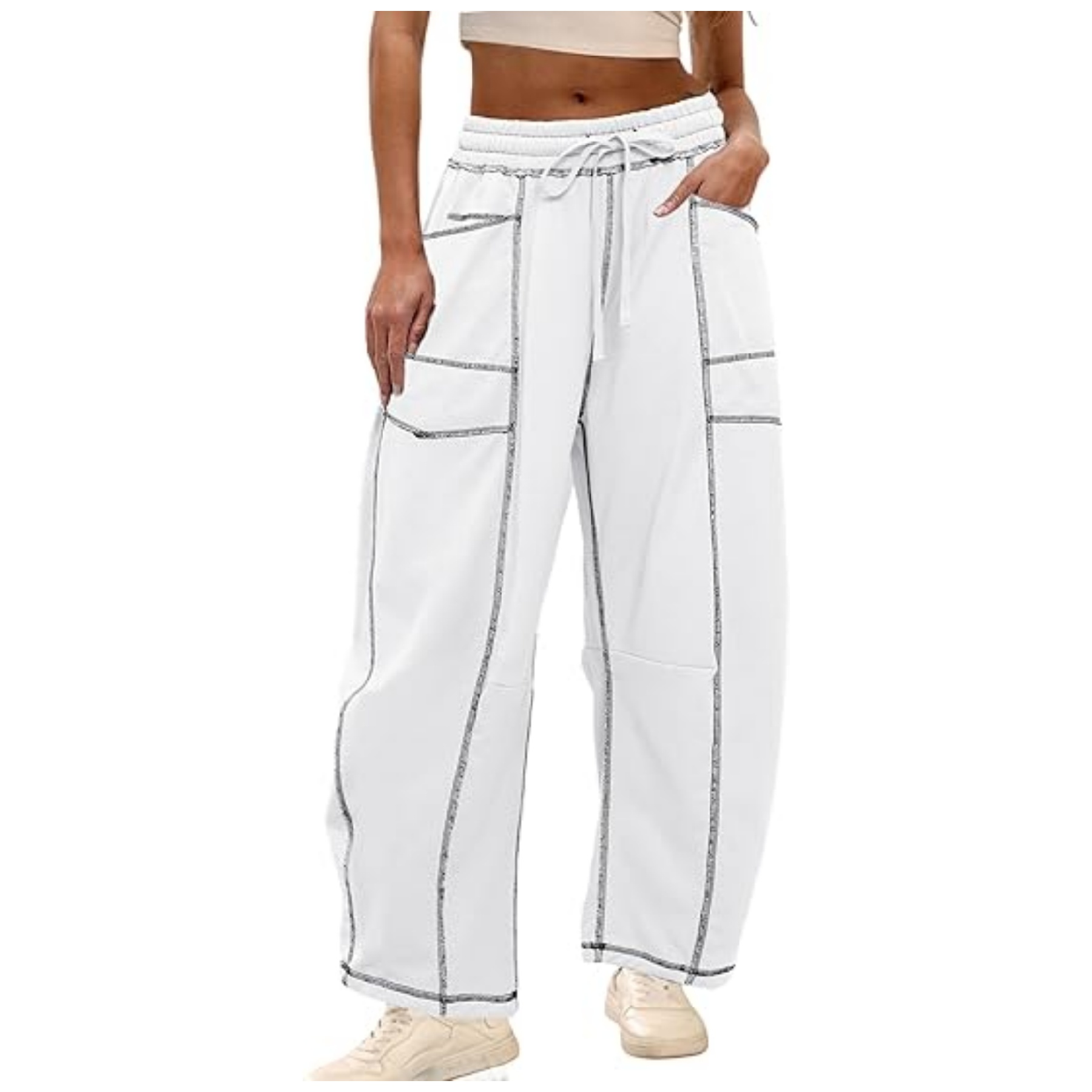 Womens Baggy Barrel Pants 4