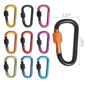 Reliable Aluminum Carabiner With Screw Lock For Secure Attachment 2