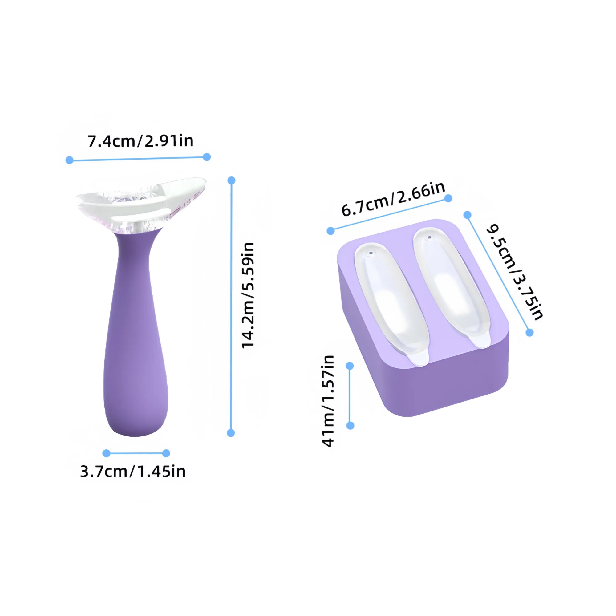 Silicone Facial Massager Ice Cube Mold 2