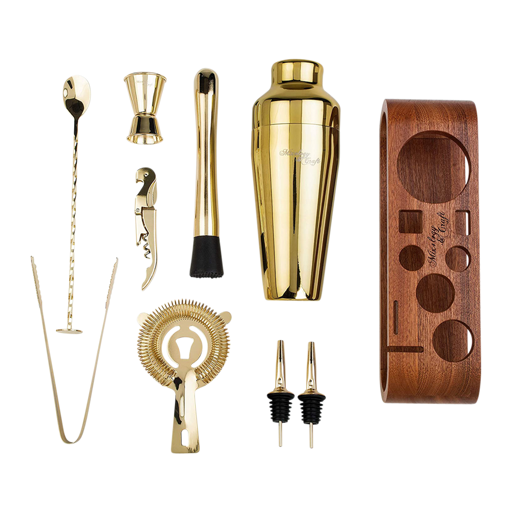 10-Piece Cocktail Bar Set (Stainless Steel) 2