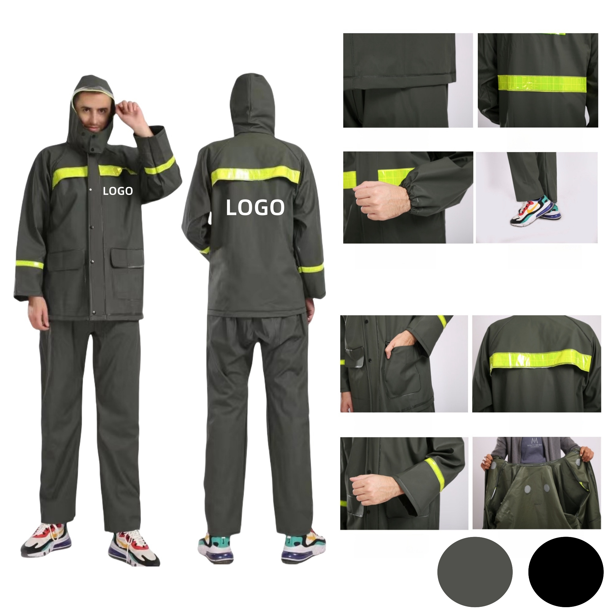 Split Riding Raincoat 2
