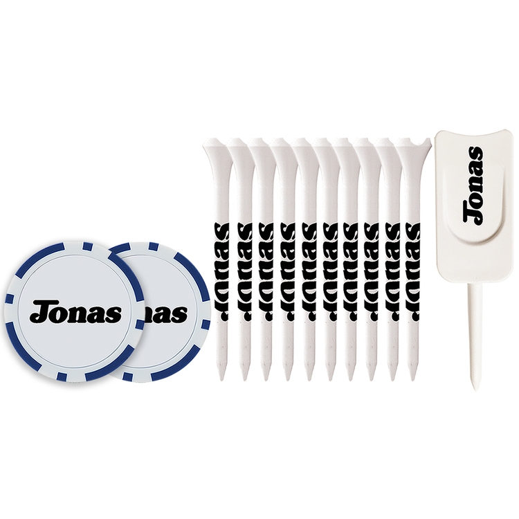 10 Performance Tees 2 3/4", 2 Poker Chips, Single Prong Plastic Divot Tool