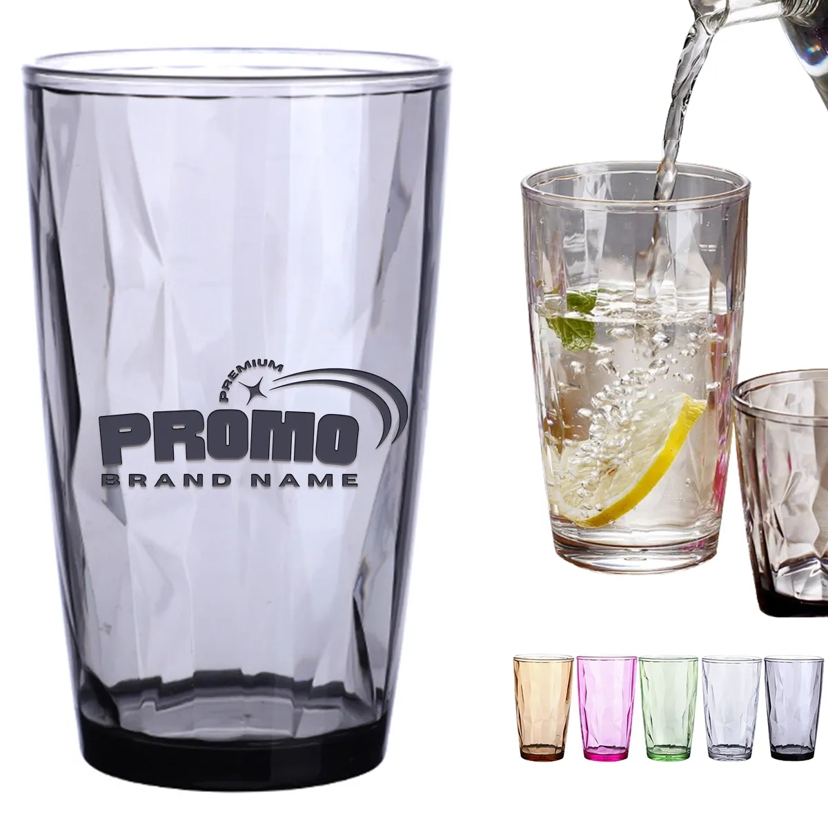 Acrylic Plastic Dishwasher Safe Reusable Drinking Glass 1