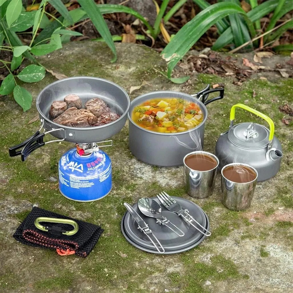 Portable  Camping Cookware Set 4