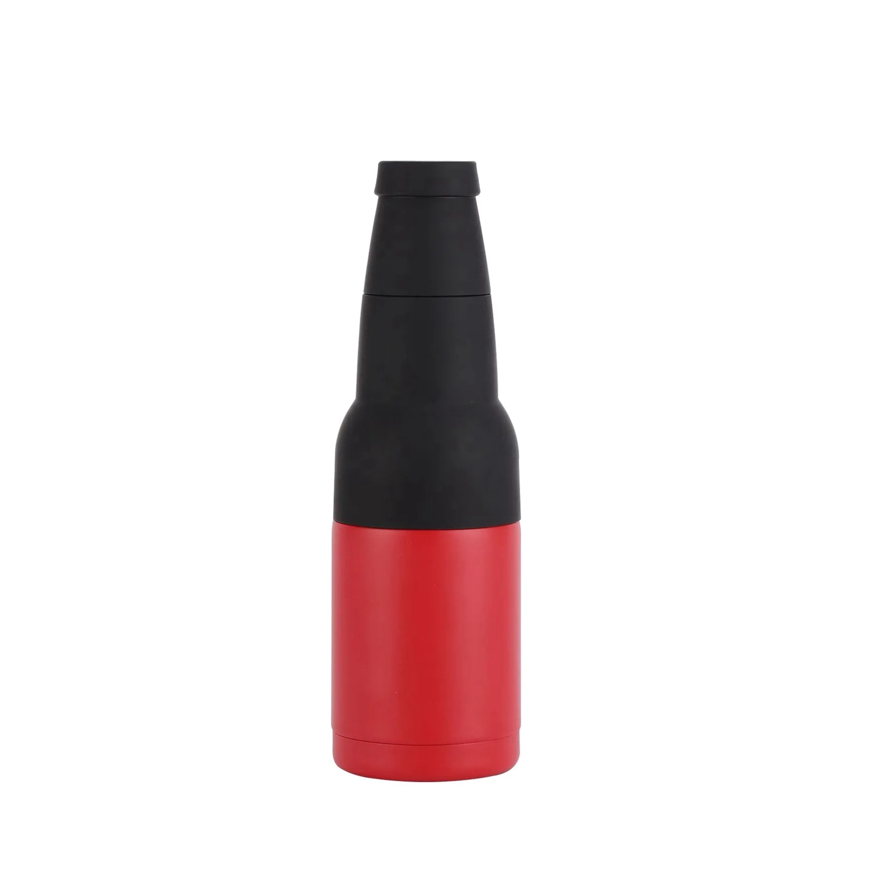 12oz Bottle Shaped Double-Insulated Beer Cooler with Opener 14