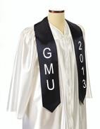 60" Navy Blue Custom Graduation Stole 2