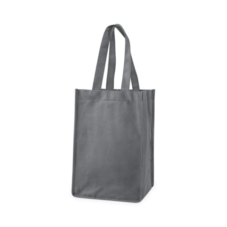 True® 4 Bottle Non-Woven Wine Tote 16