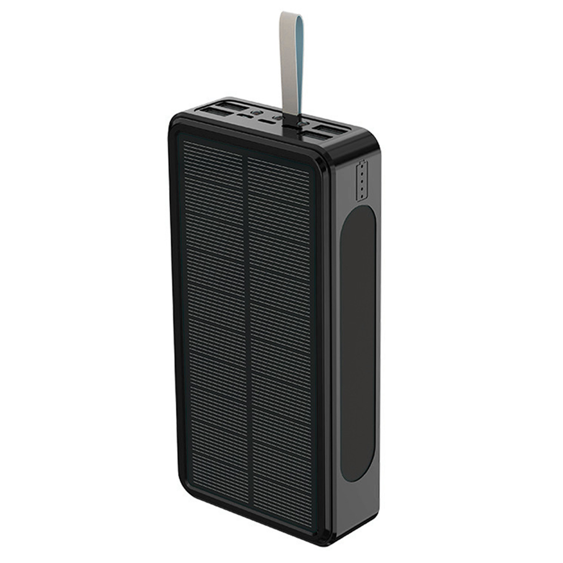 30000Mah Wireless Charging Solar Power Bank Flashlight 4