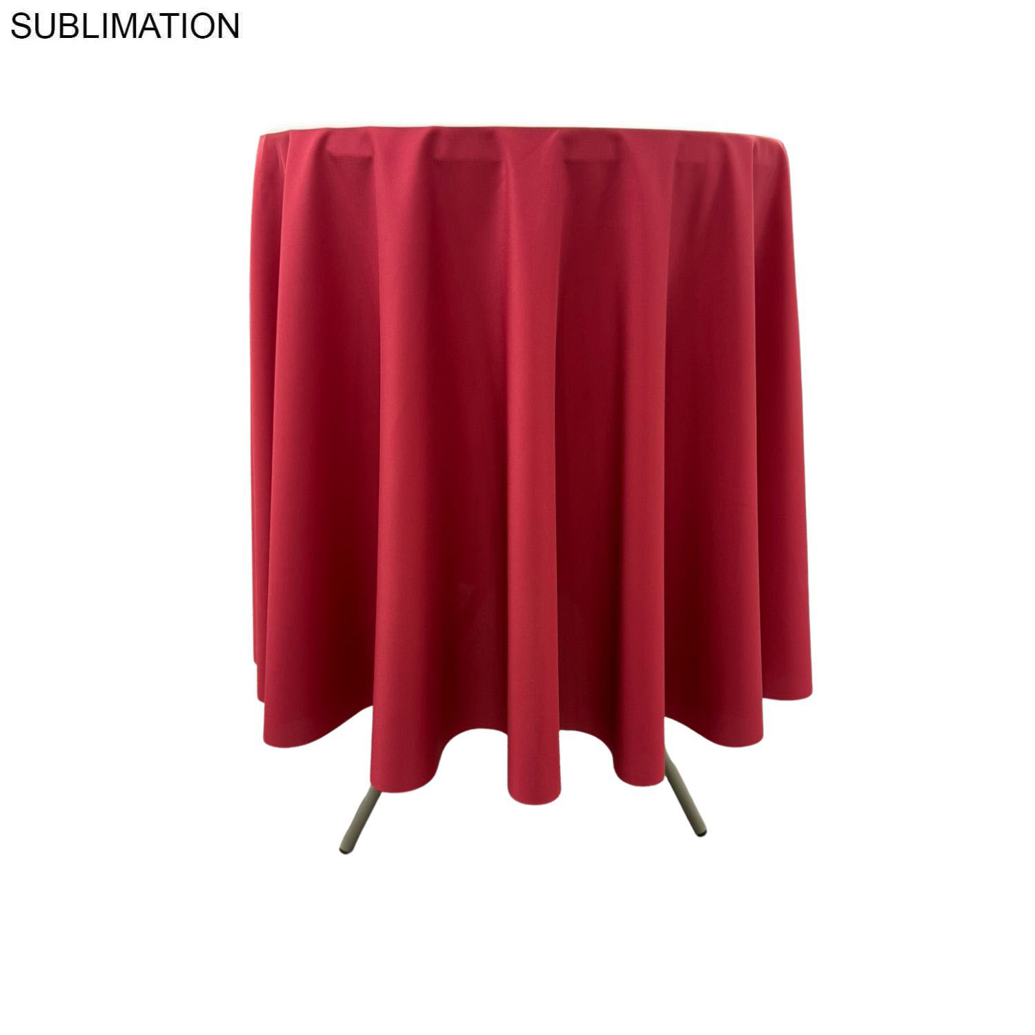 24Hr Express Ship - Sublimated Bar-Height Round Drape Table Throw 3