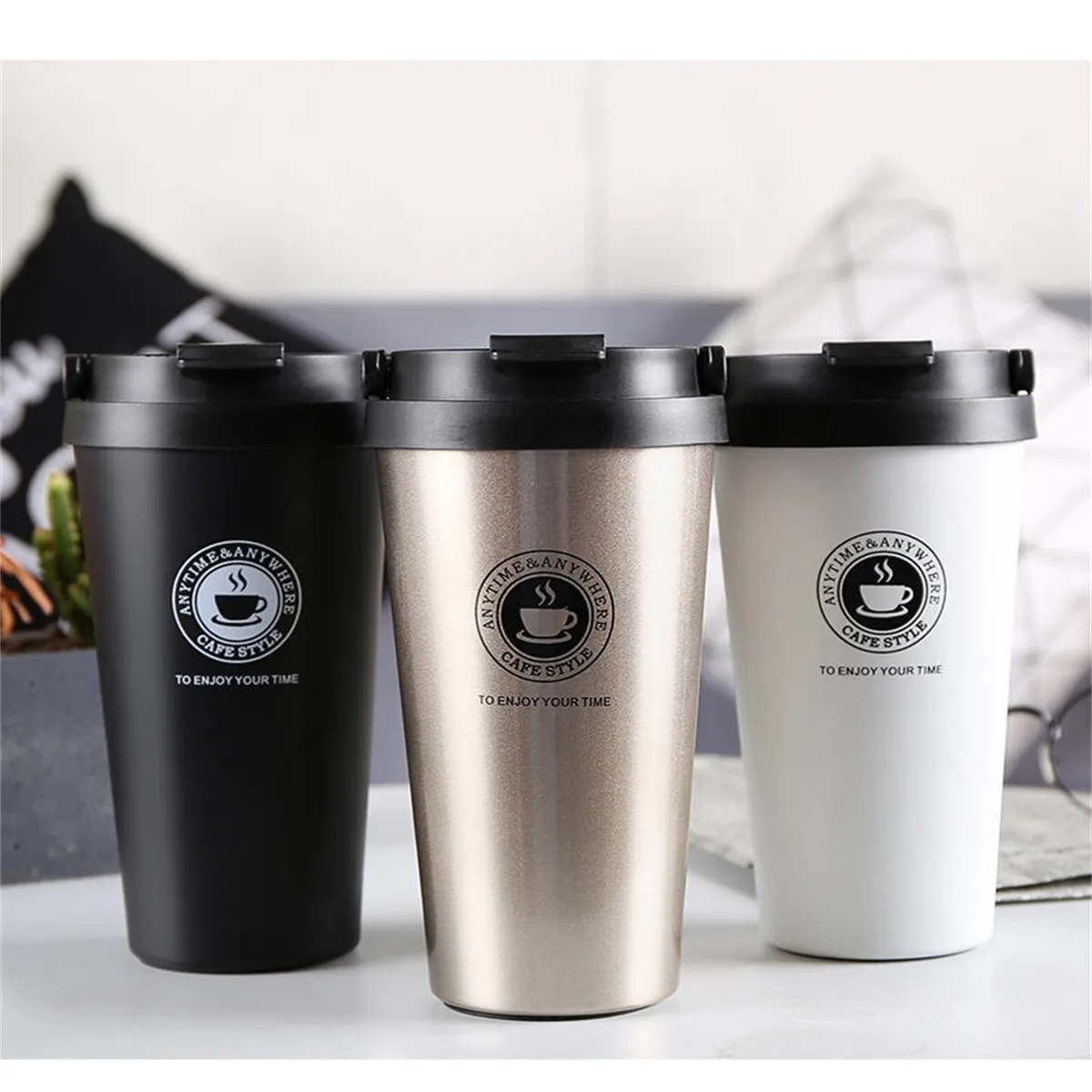 Custom Accent Stainless Travel Mug 4