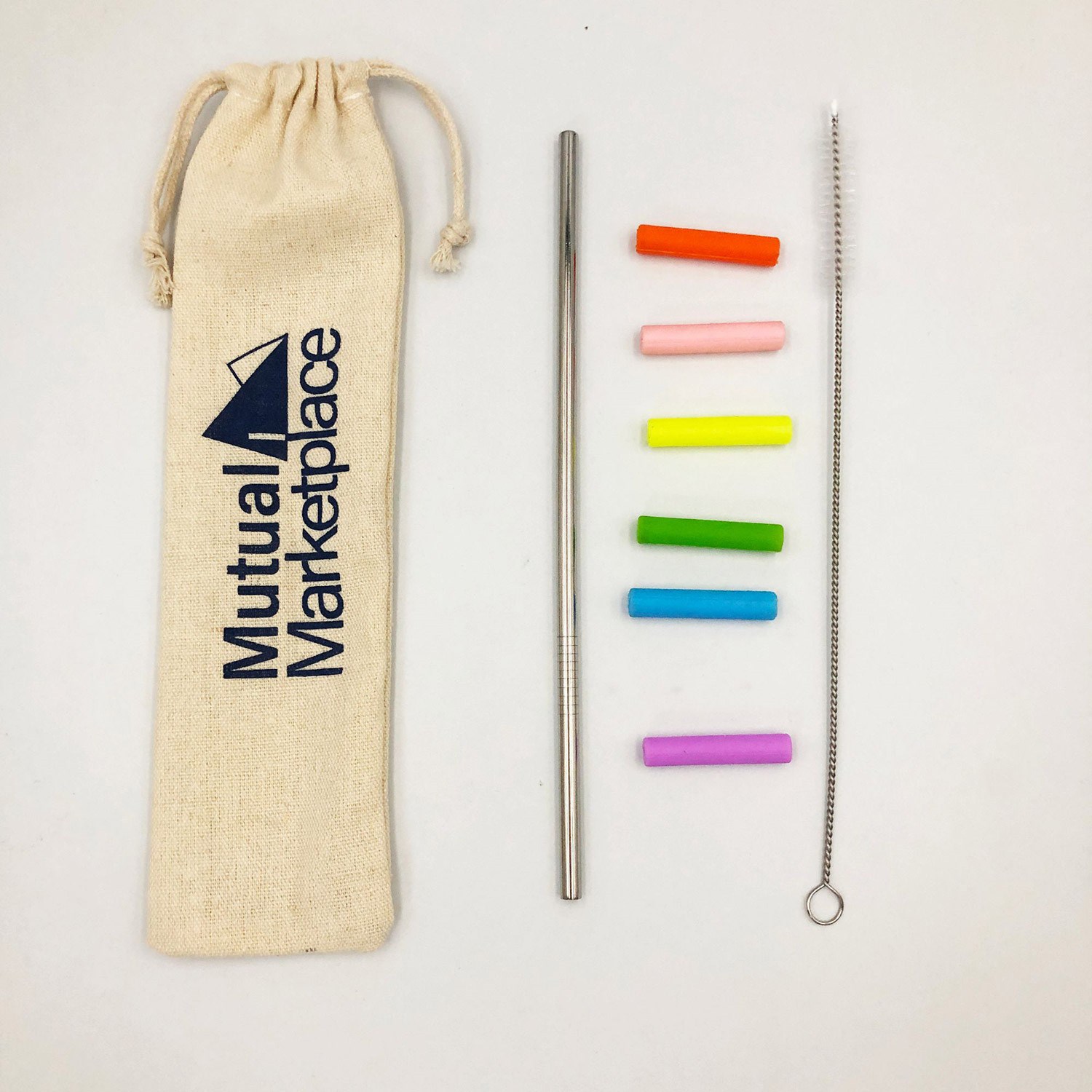 Stainless Steel Straw w/ Cleaning Kit Reusable Metal Straws 3