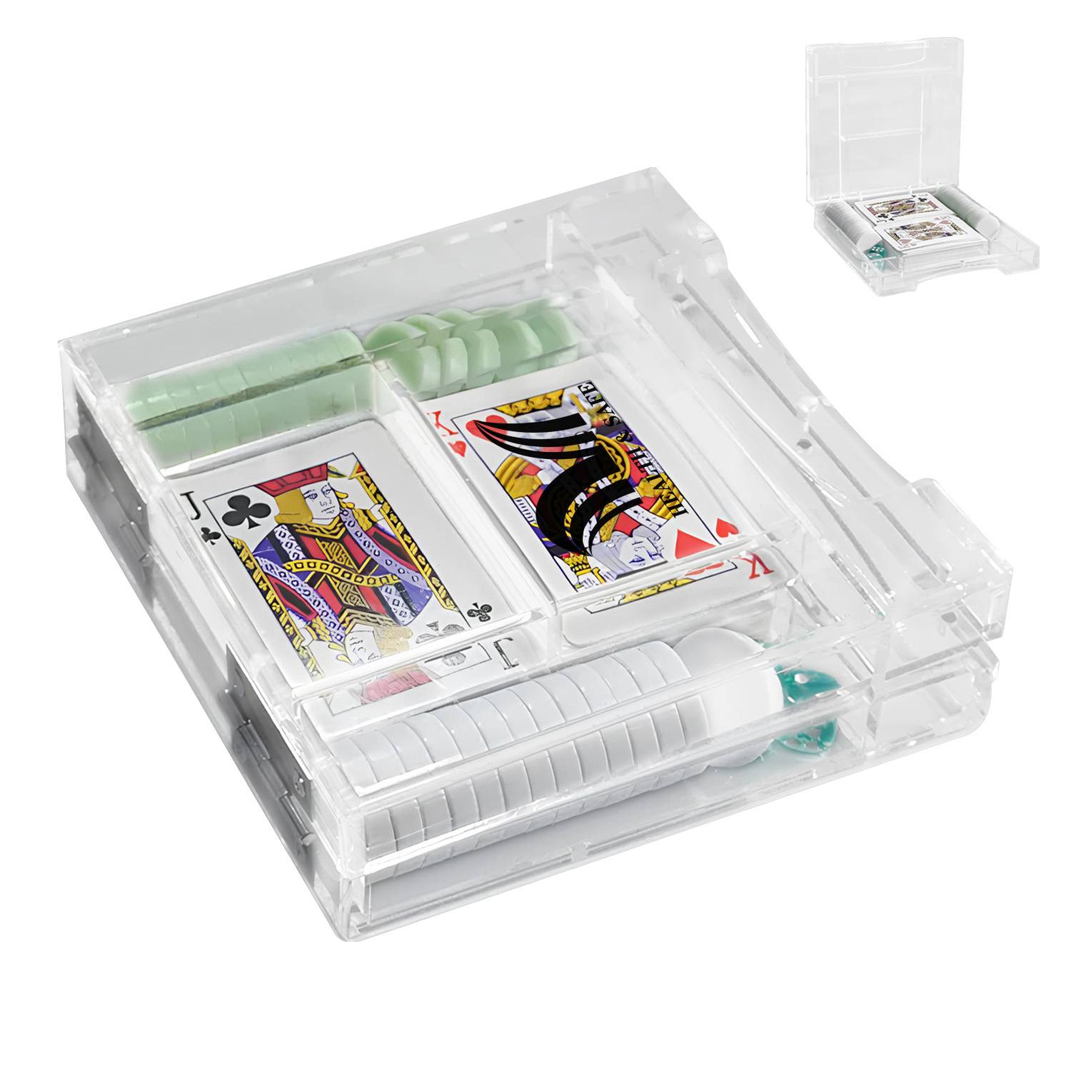 Acrylic Playing Card Box 1