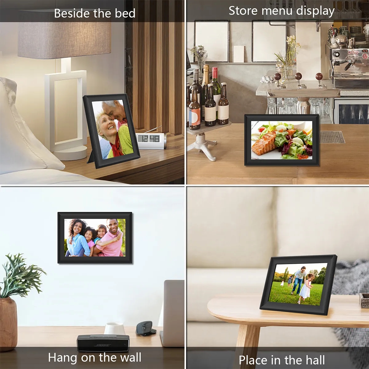 Smart Wifi Digital Photo Frame FHD Touch Screen 16G Cloud 4