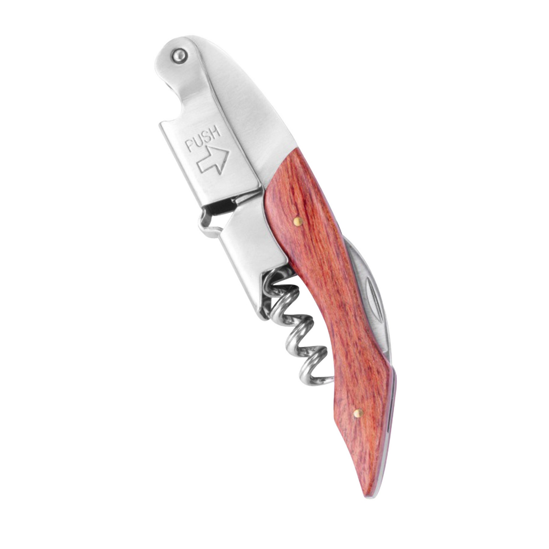 Stainless Steel Wood Handle Wine Opener 2