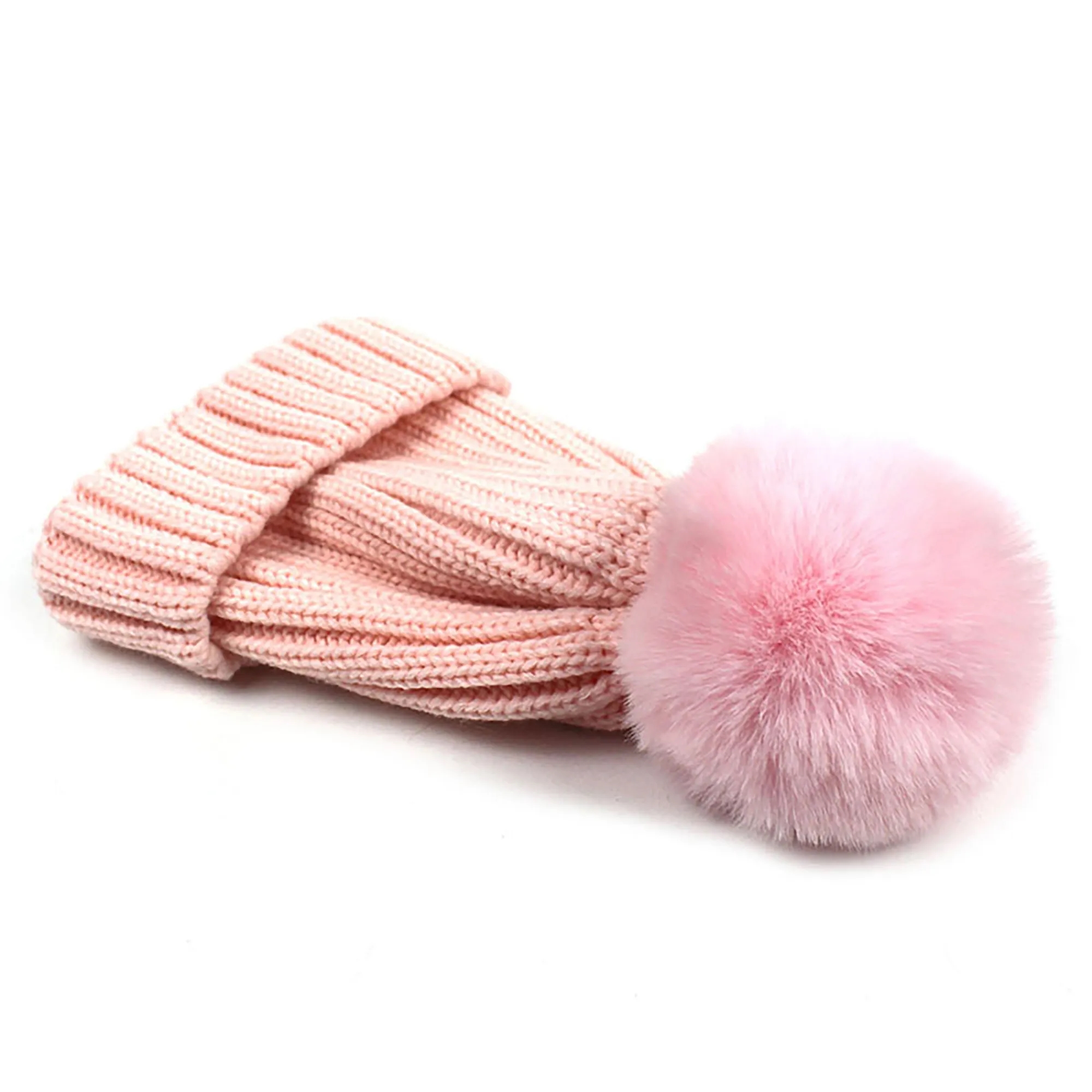 Kids Thicken Pom Beanie 6