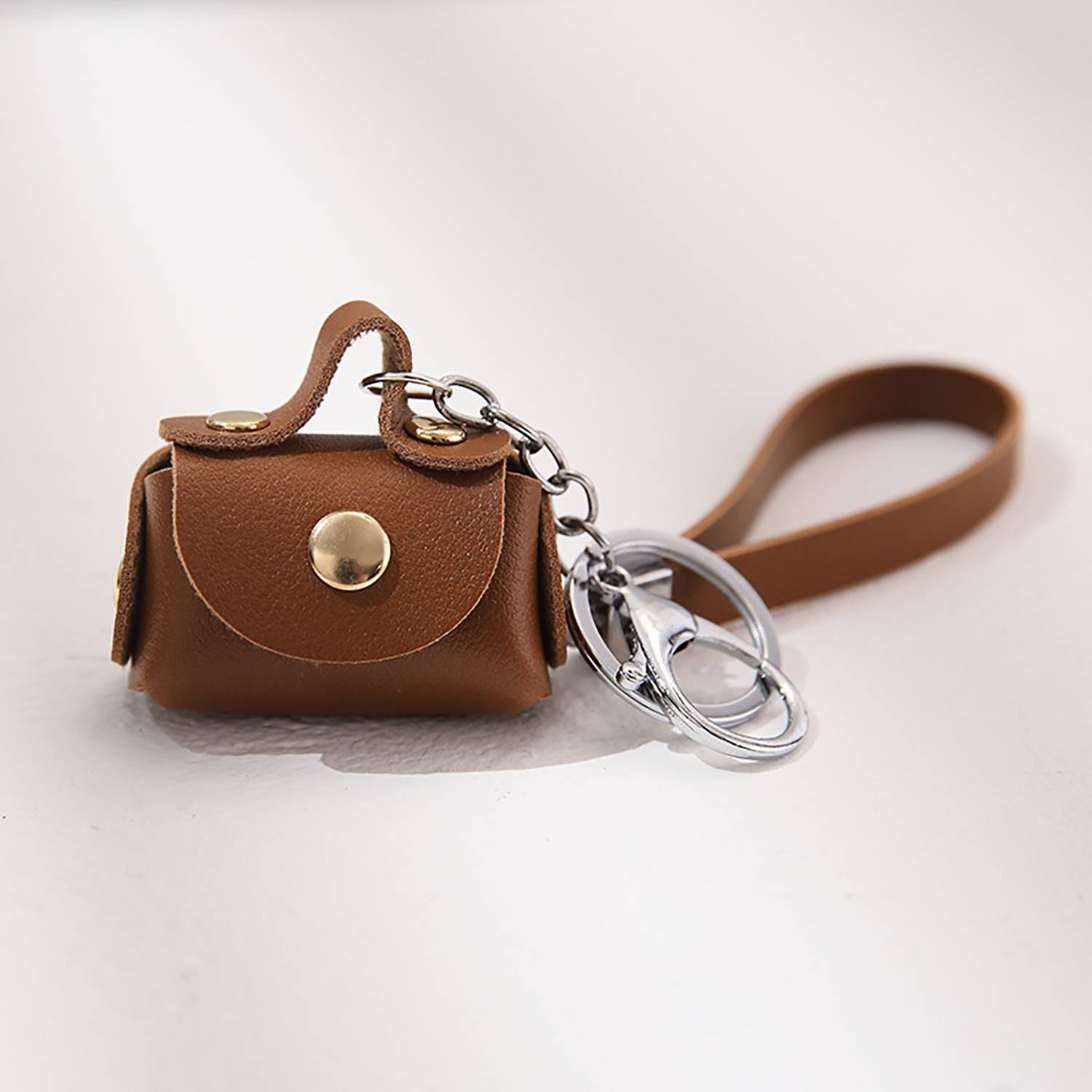 Mini Pu Leather Coin Purse Keychain Pendant 6