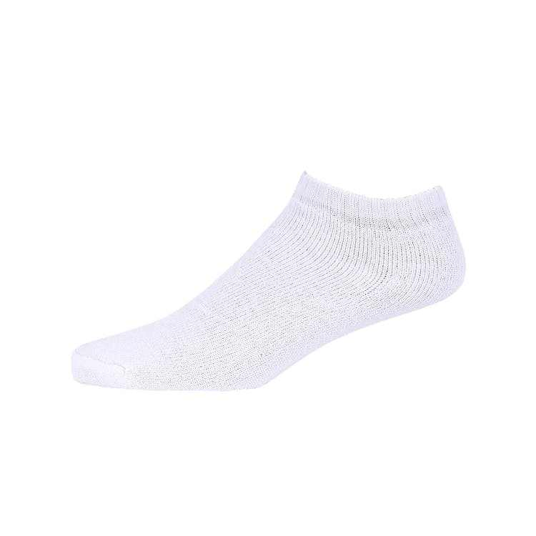 Men's Spak No-Show Sports Socks - White Size 9-11 4 Pack 1