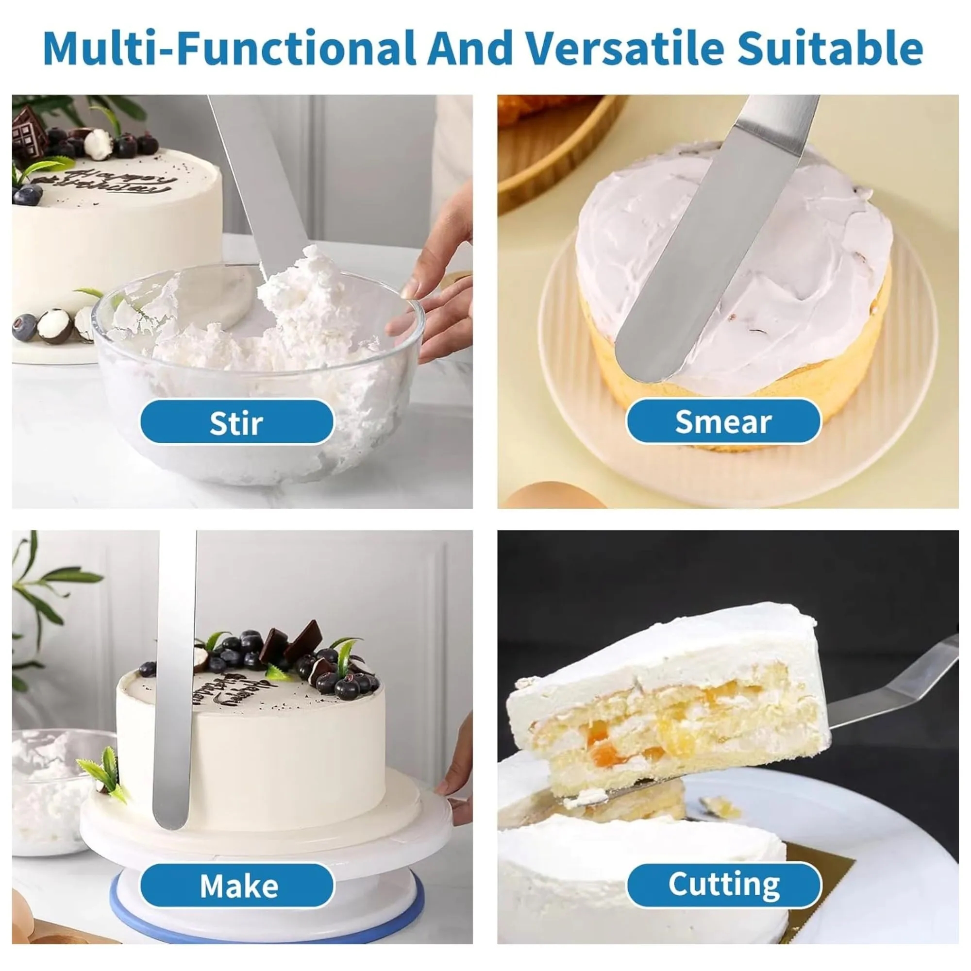 Multifunctional Stainless Steel Butter Spreader 3 Piece Set 3