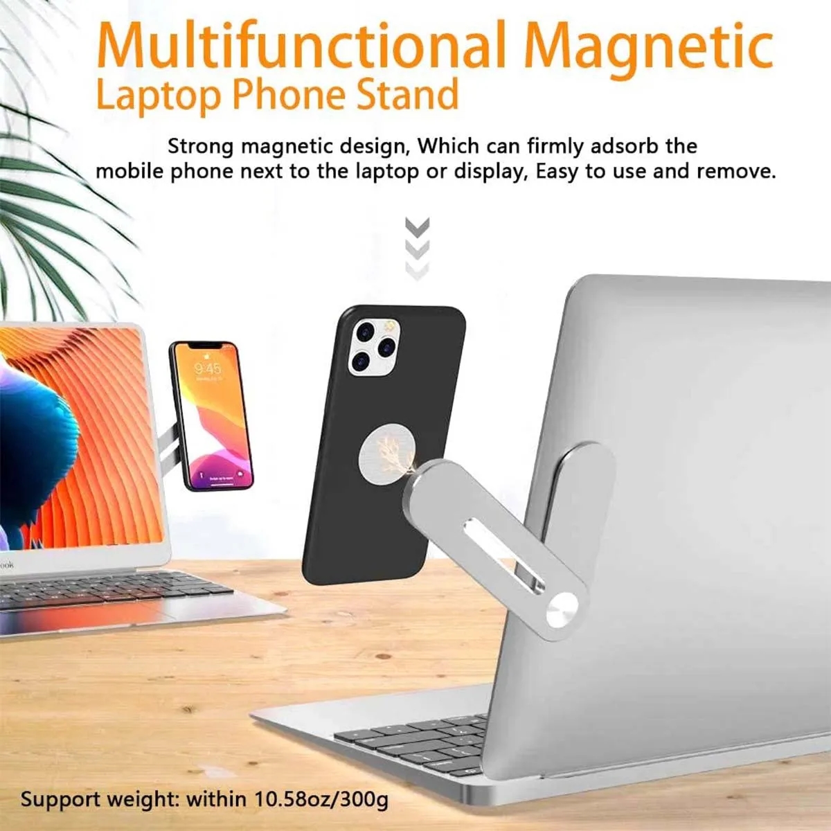 Multicolor Magnetic Laptop Expansion Bracket Phone Holder 7