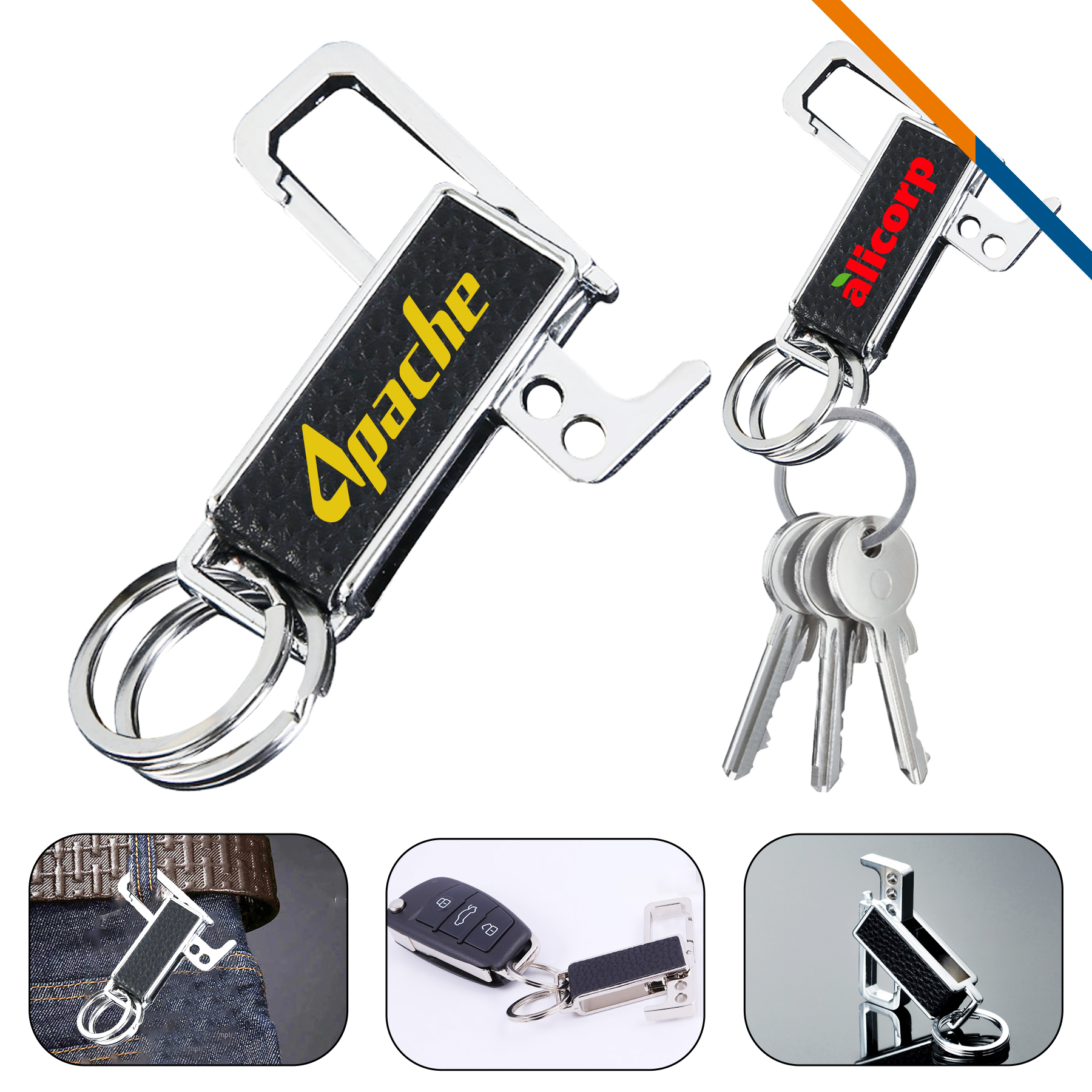 Ruzz 2in1 Metal Keychain 1