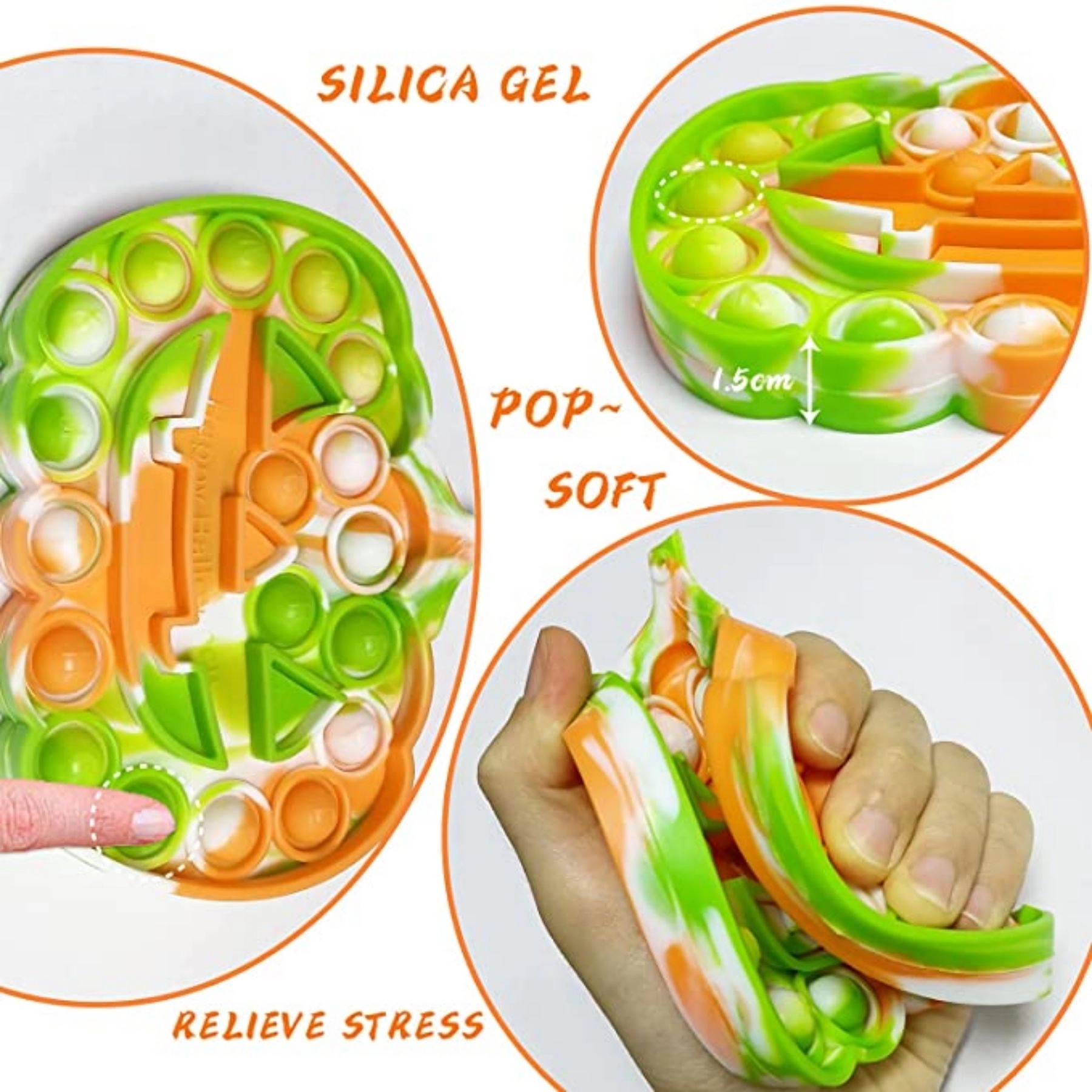 Halloween Pumpkin Pop Fidget Toys 7