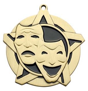 Drama Super Star Medal 2-1/4" 2