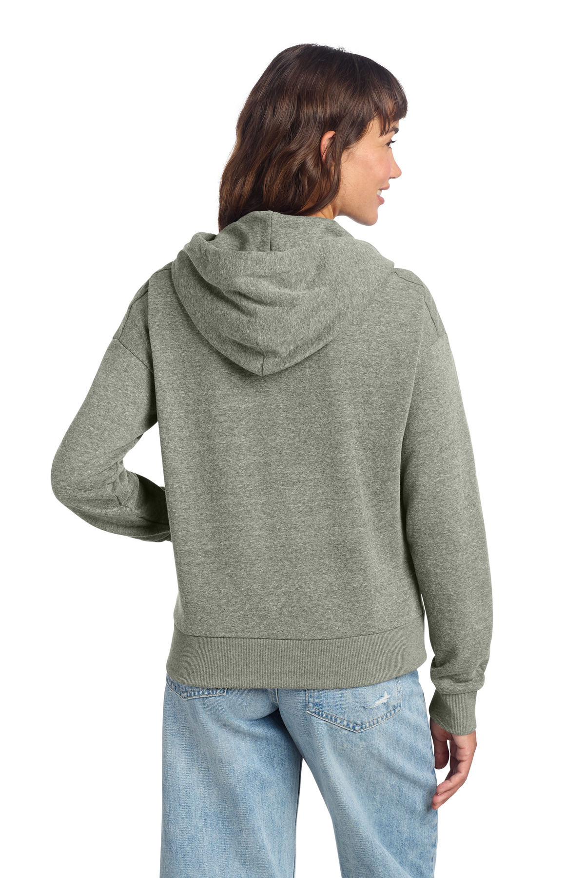District Women's Perfect Tri Fleece 1/2-Zip Pullover DT1311 3