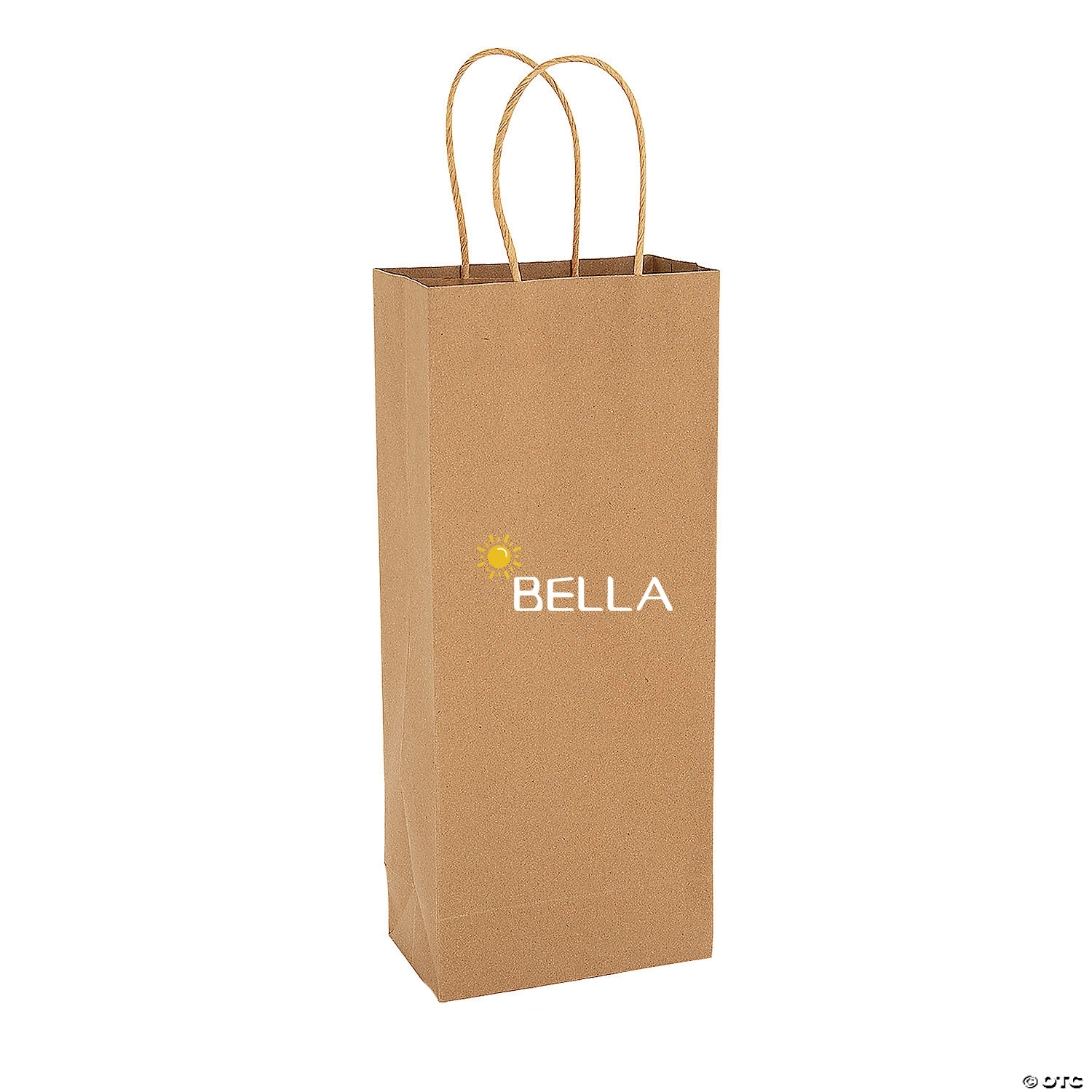 5 1/2" X 13" Kraft Paper Wine Bottle Bags 1