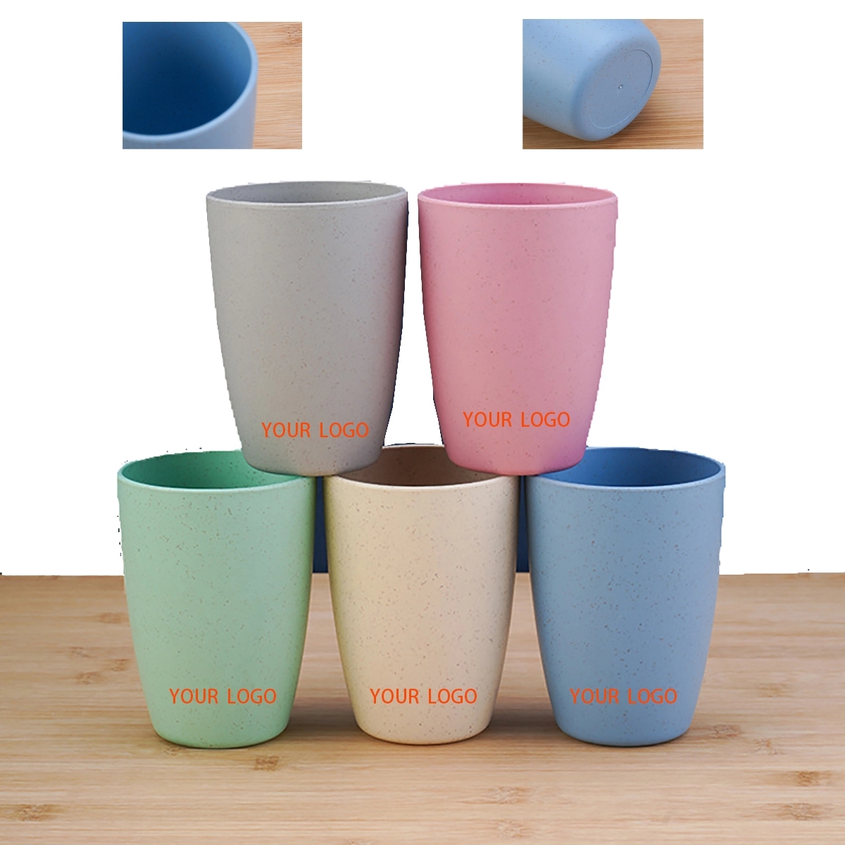 Wheat Straw Reusable Drinking Cups 3