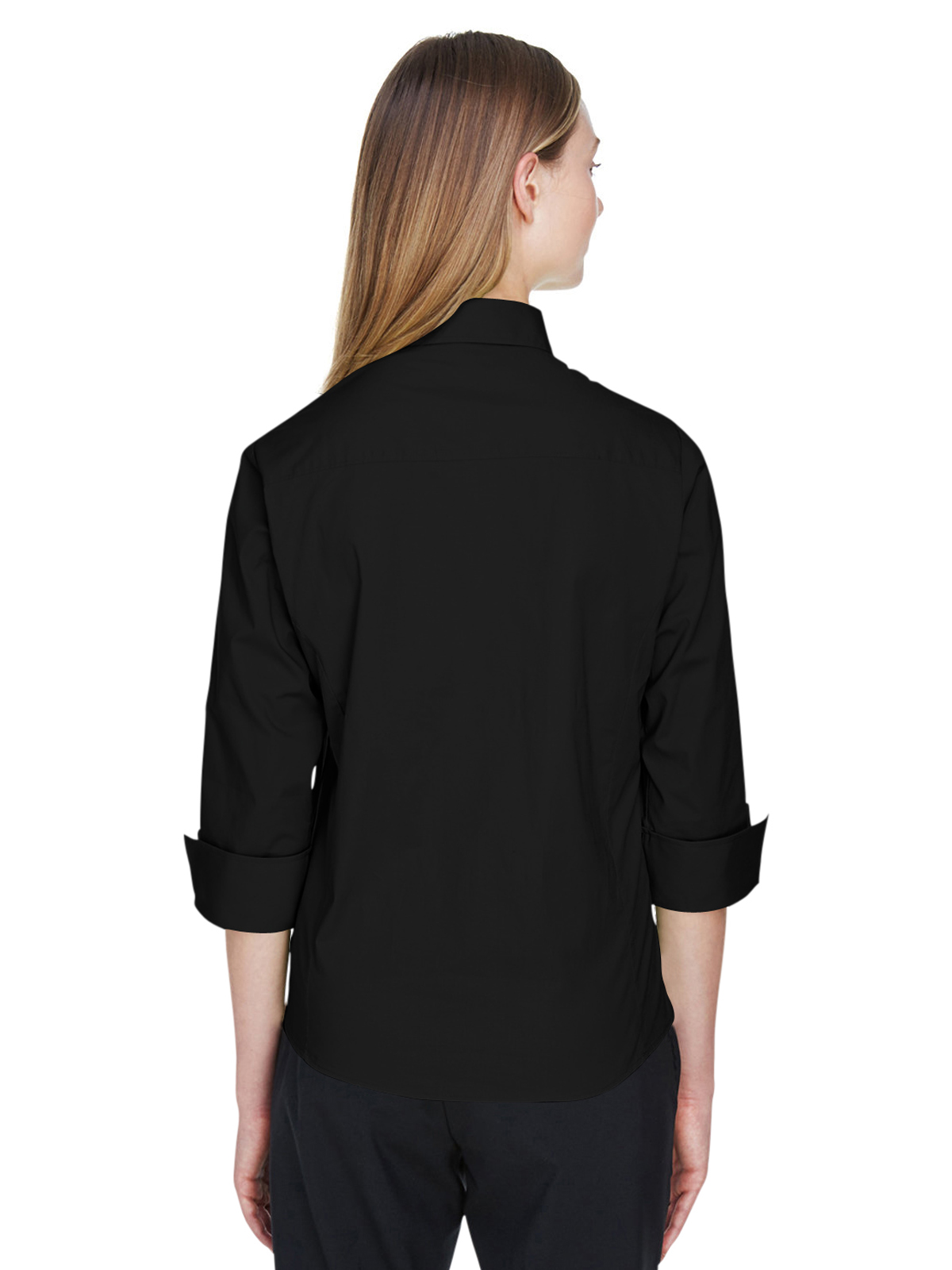 Blue Generation - Women's Pocketless 3/4-Sleeve Poplin Shirt 35