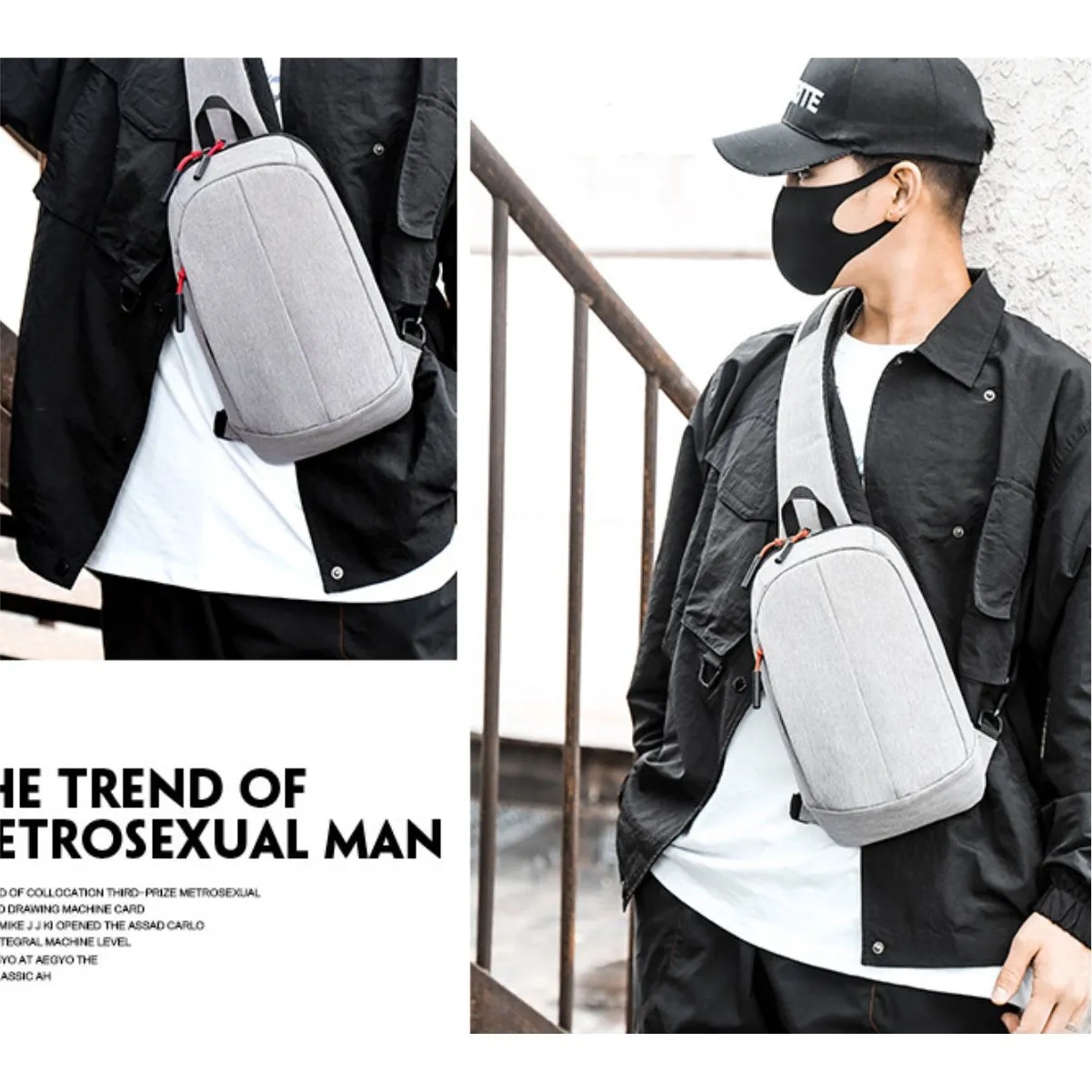 Waterproof Adjustable Crossbody Travel Sling Bag 5