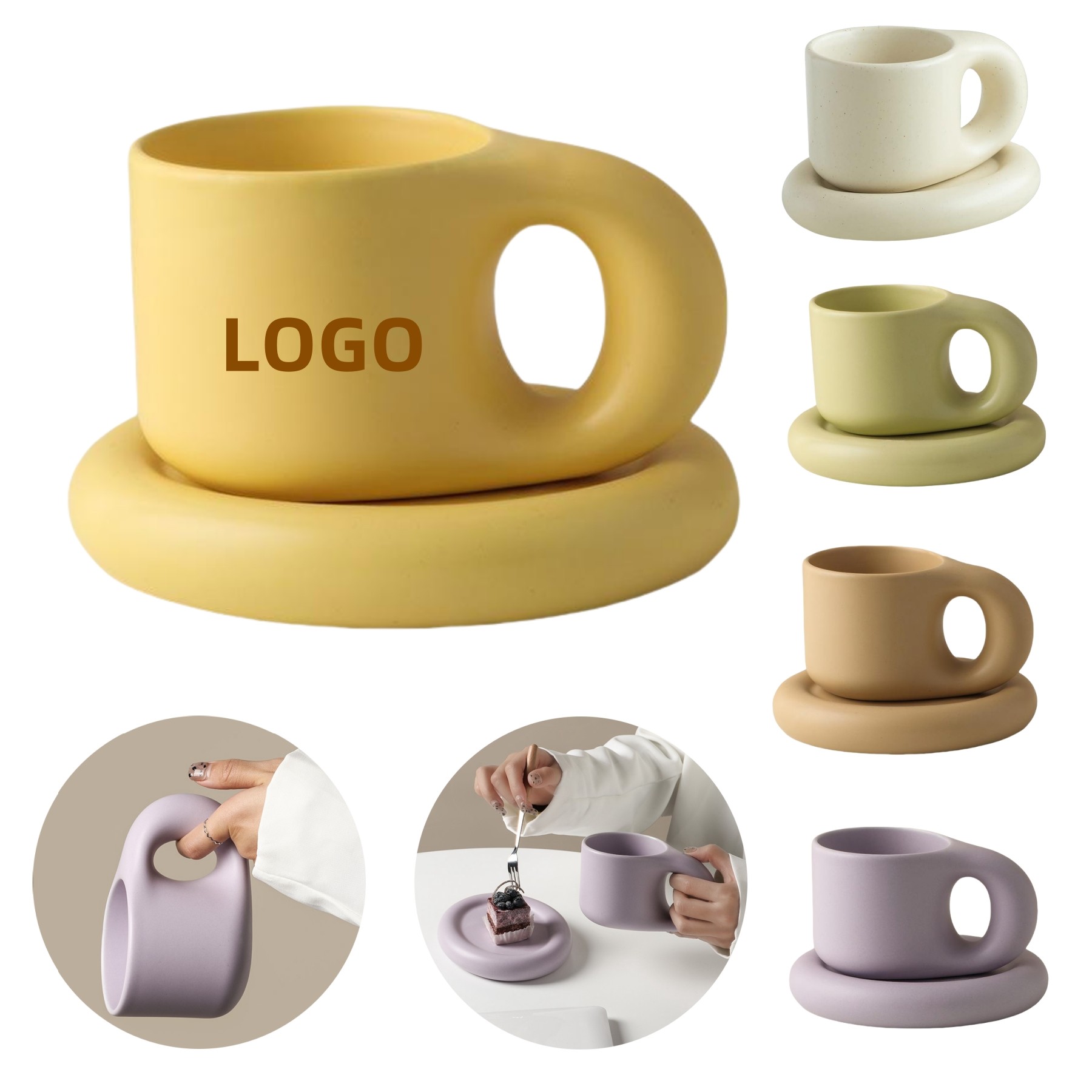 Chubby Funny Coffee Mug Set