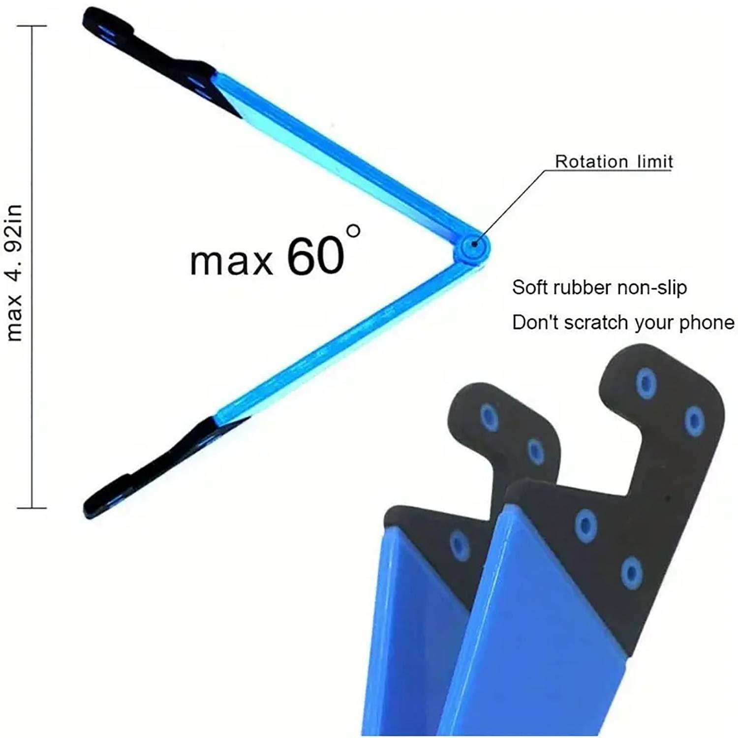 Foldable V-Shaped Desktop Phone Stand 12