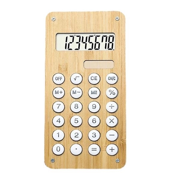 Bamboo Solar Powered Calculator 4