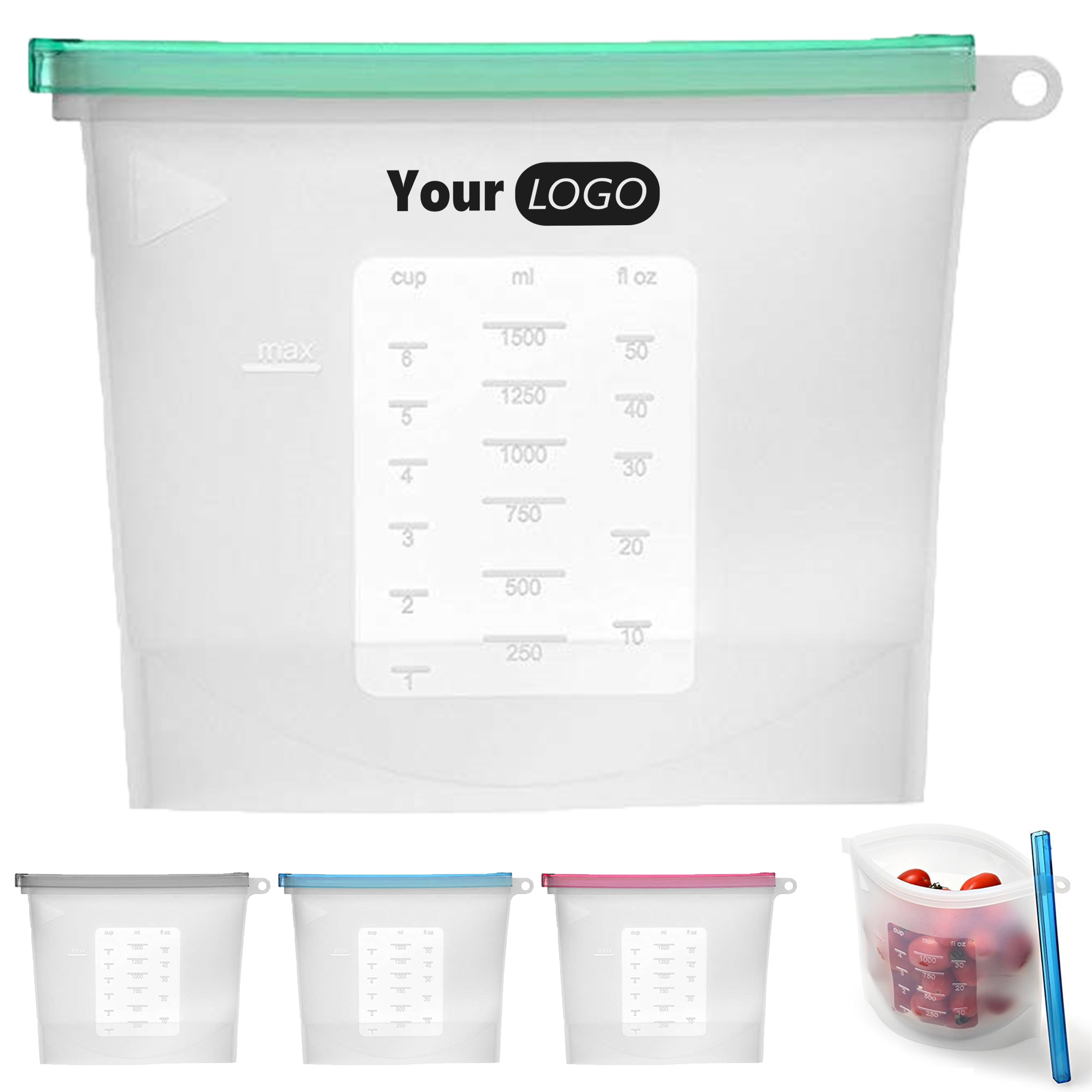 Silicone Transparent Fresh-Keeping Food Sealed Bag 1