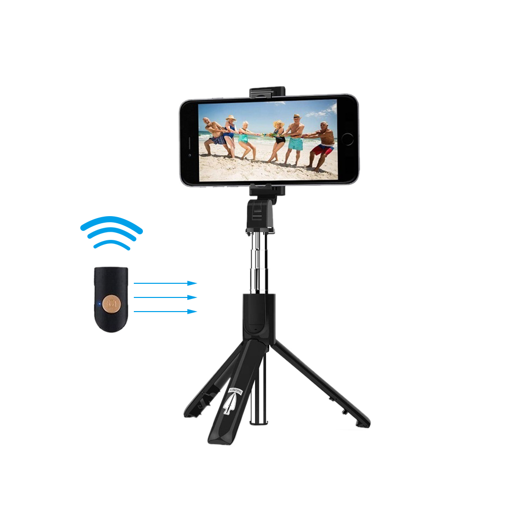 Selfie Stick Intergrated Tripod Stand with Wireless Remote for Mobile Phone 6