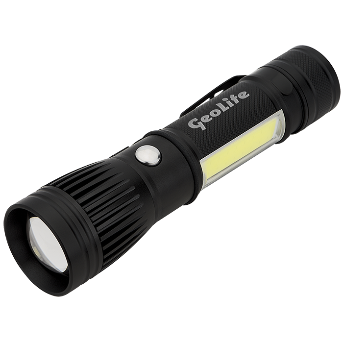 Channel LED / COB Rechargeable Flashlight 3