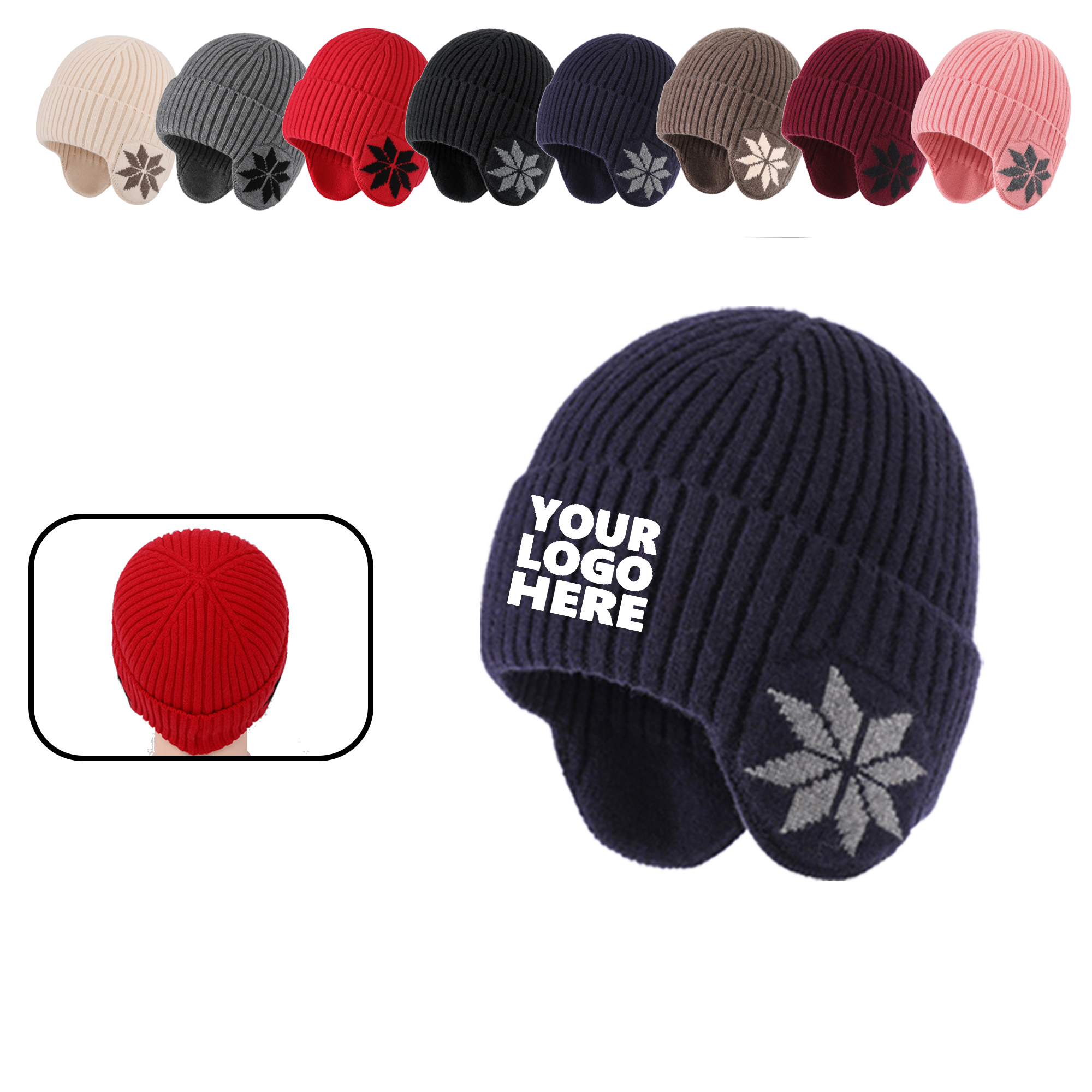 MOQ 20 PCS Knit Earflap Hat 2
