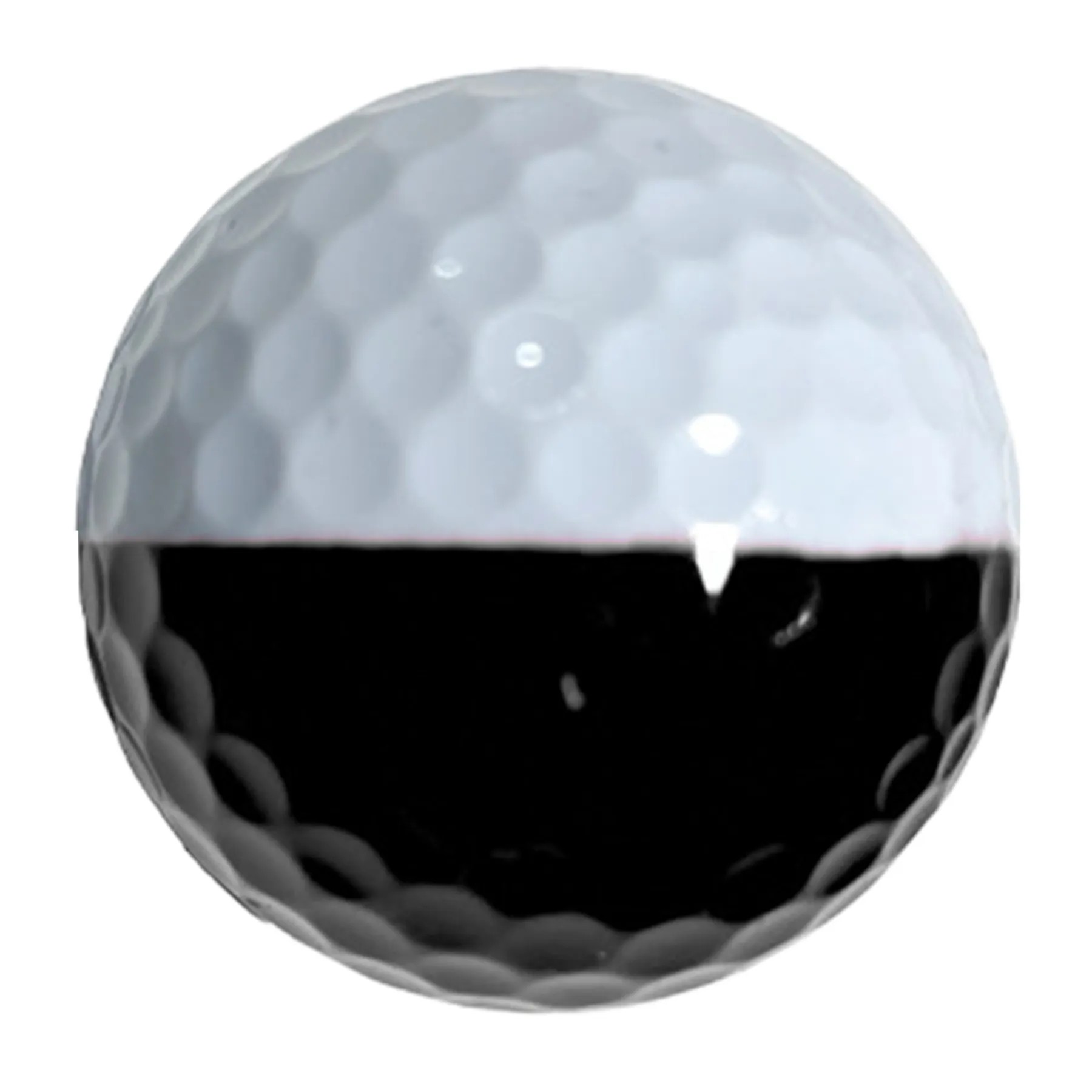 Customizable Black And White Spliced Golf Ball 2