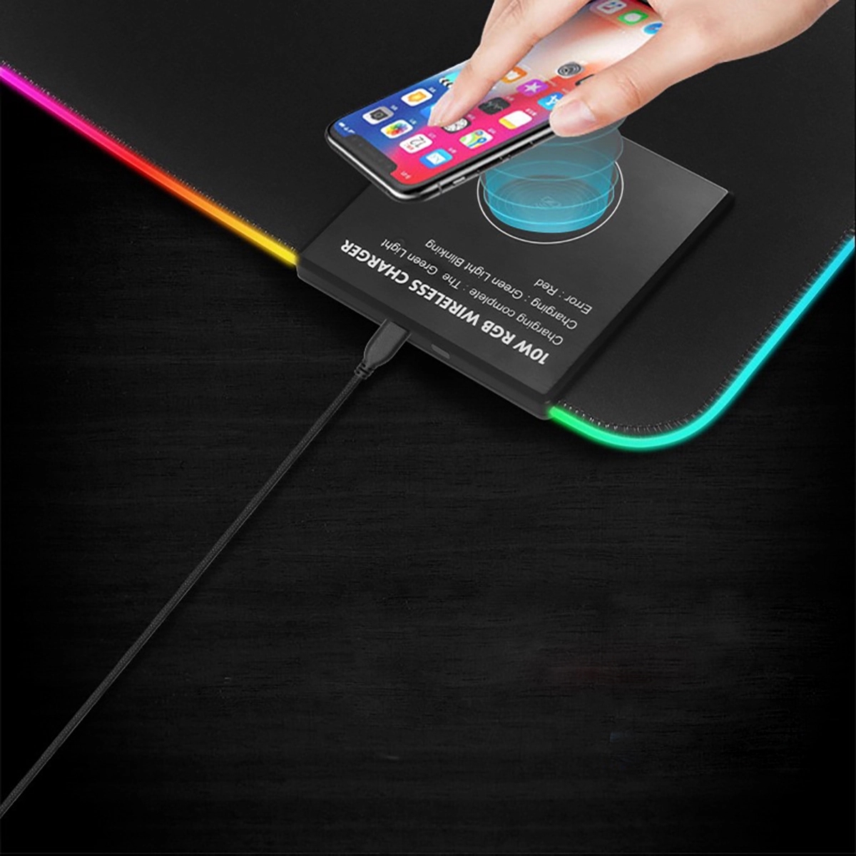 Wireless Charging with RGB Lighting 4