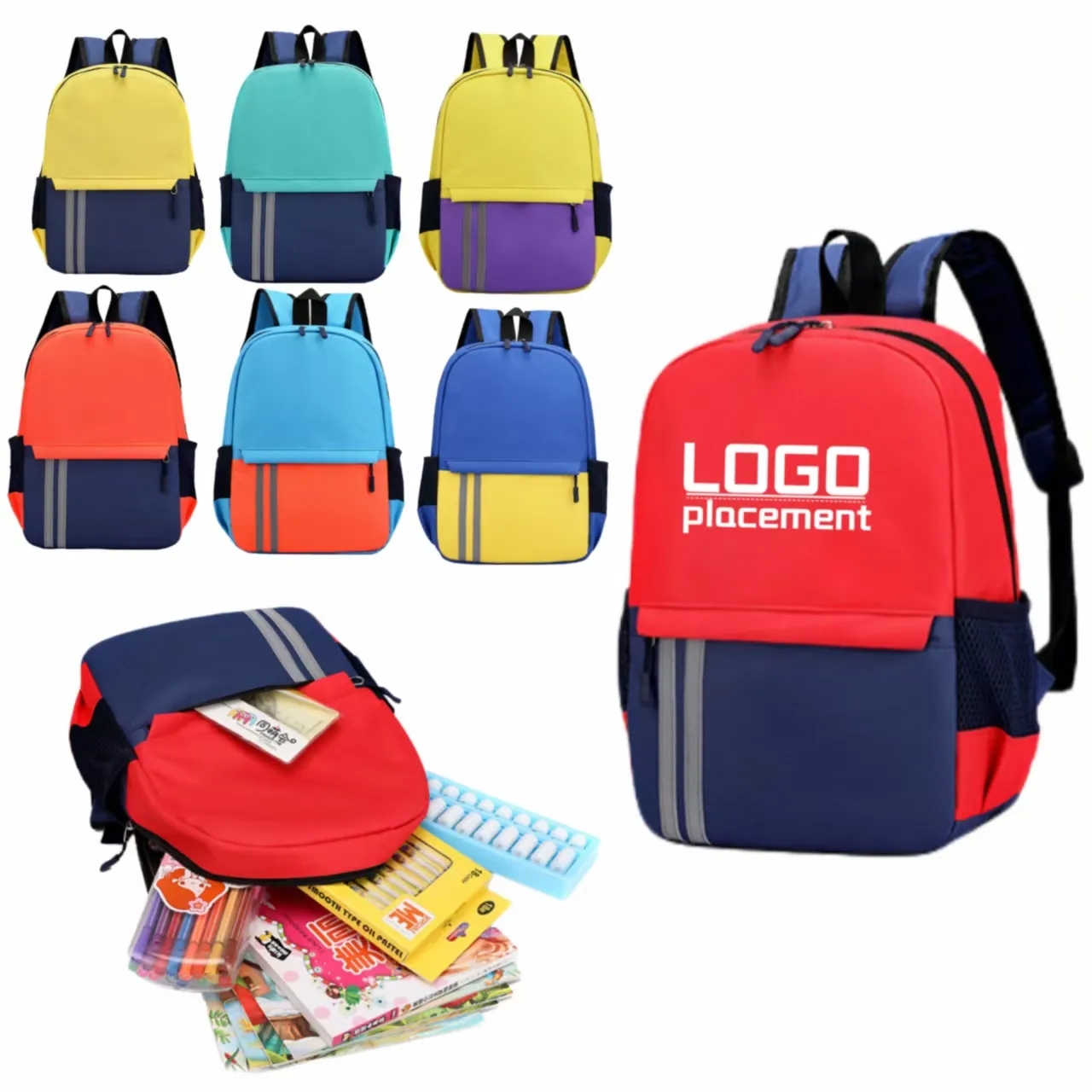 Custom Logo Cartoon Children's School Backpack