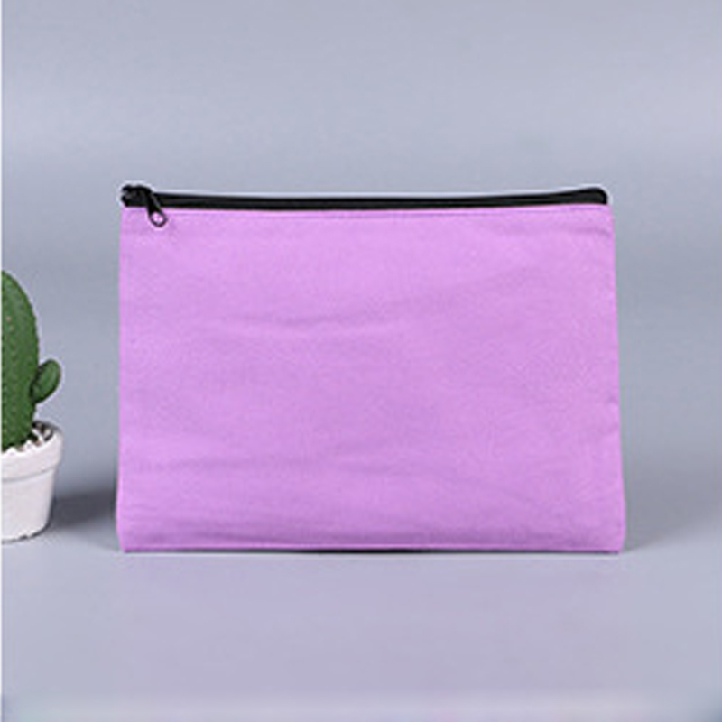 Canvas Pouch with Black Zipper-Assorted Colors, custom tote bag with logo imprint 8