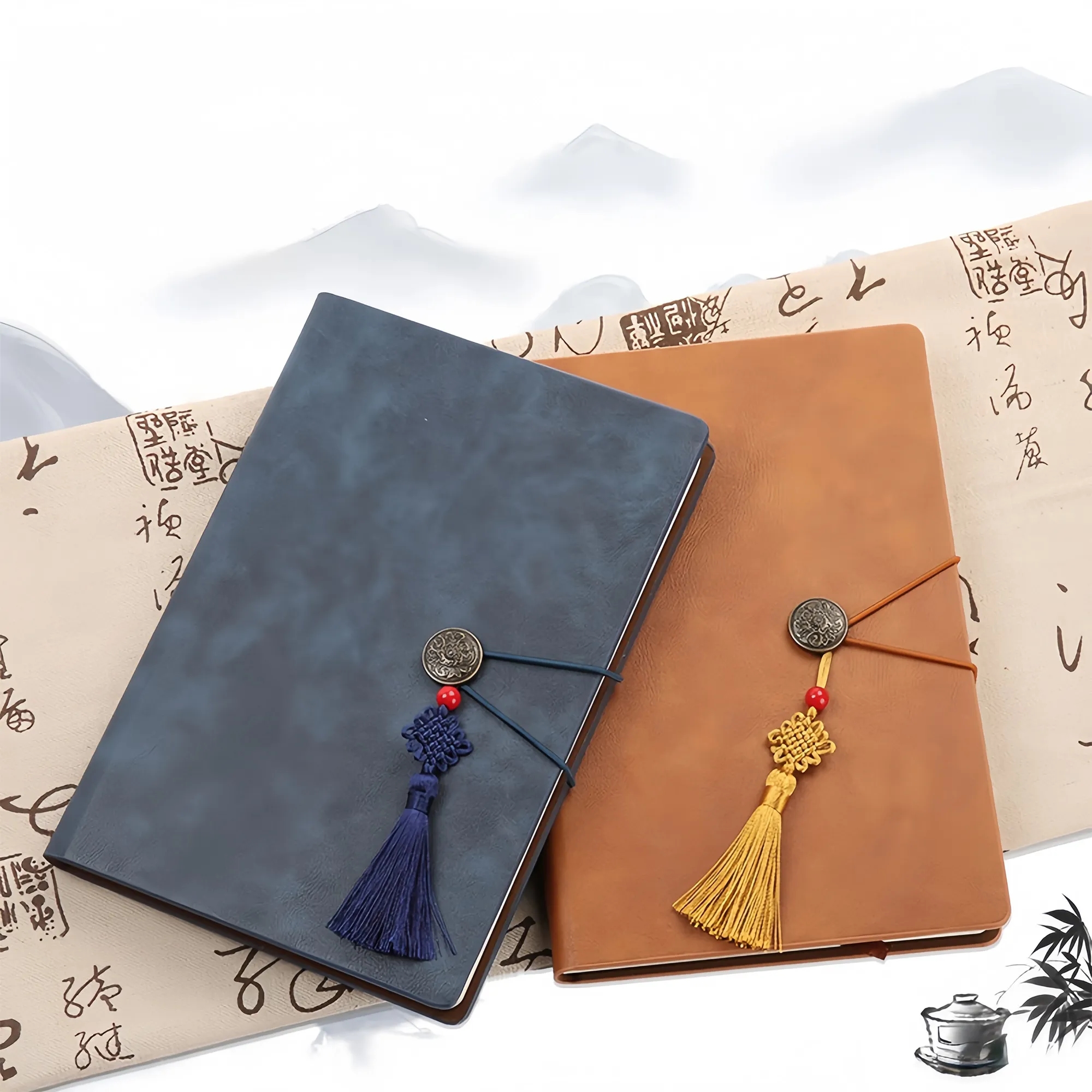 Chinese Style Journal With Tassel For Corporate Gift 3