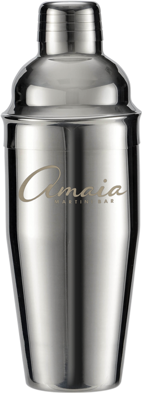 25 oz. Stainless Steel Martini Shaker - Laser Etch